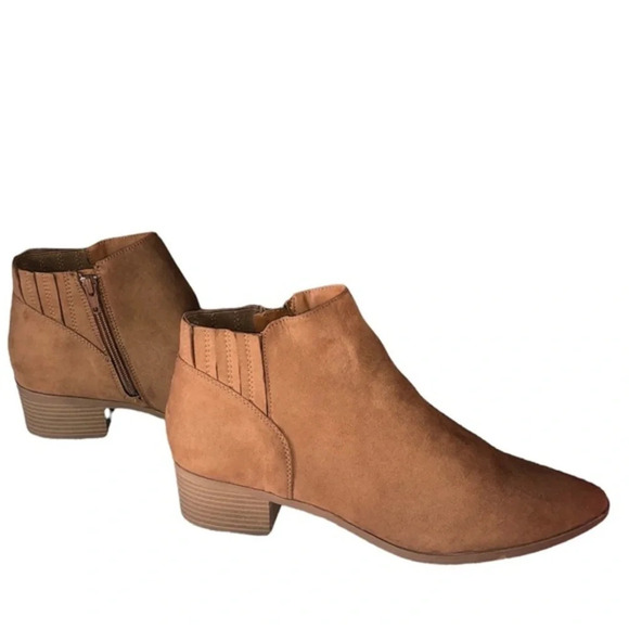 American Rag Women's Tori Fabric Pointed Toe Ankle Fashion Boots Brown Size 11 M - Picture 9 of 12